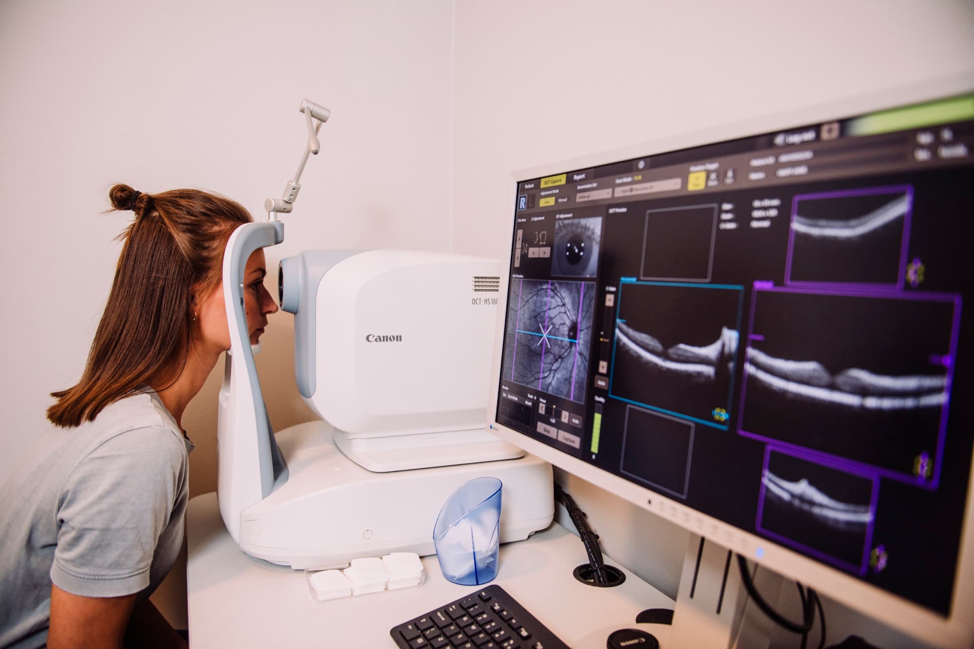 OCT scan at KSA Vision Clinic